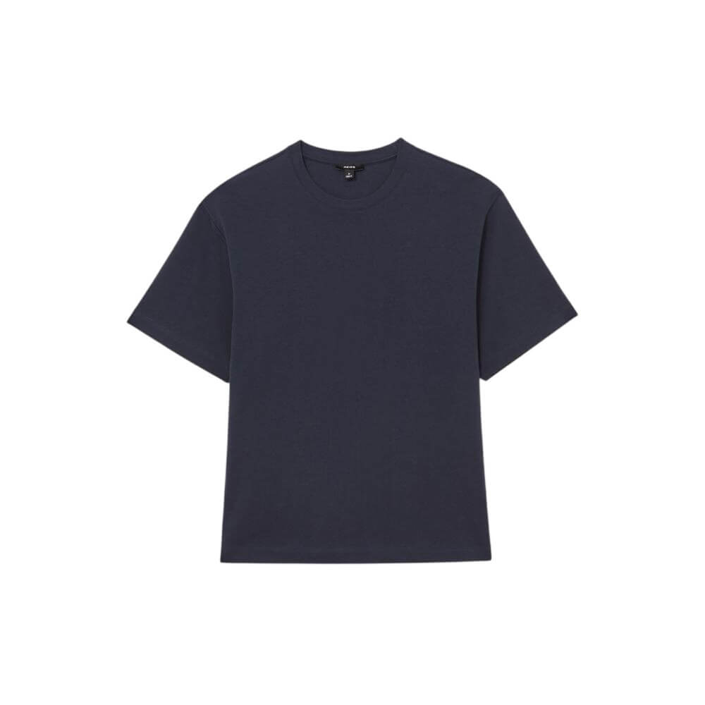 REISS Tate Cotton Garment-Dyed Oversized T-Shirt